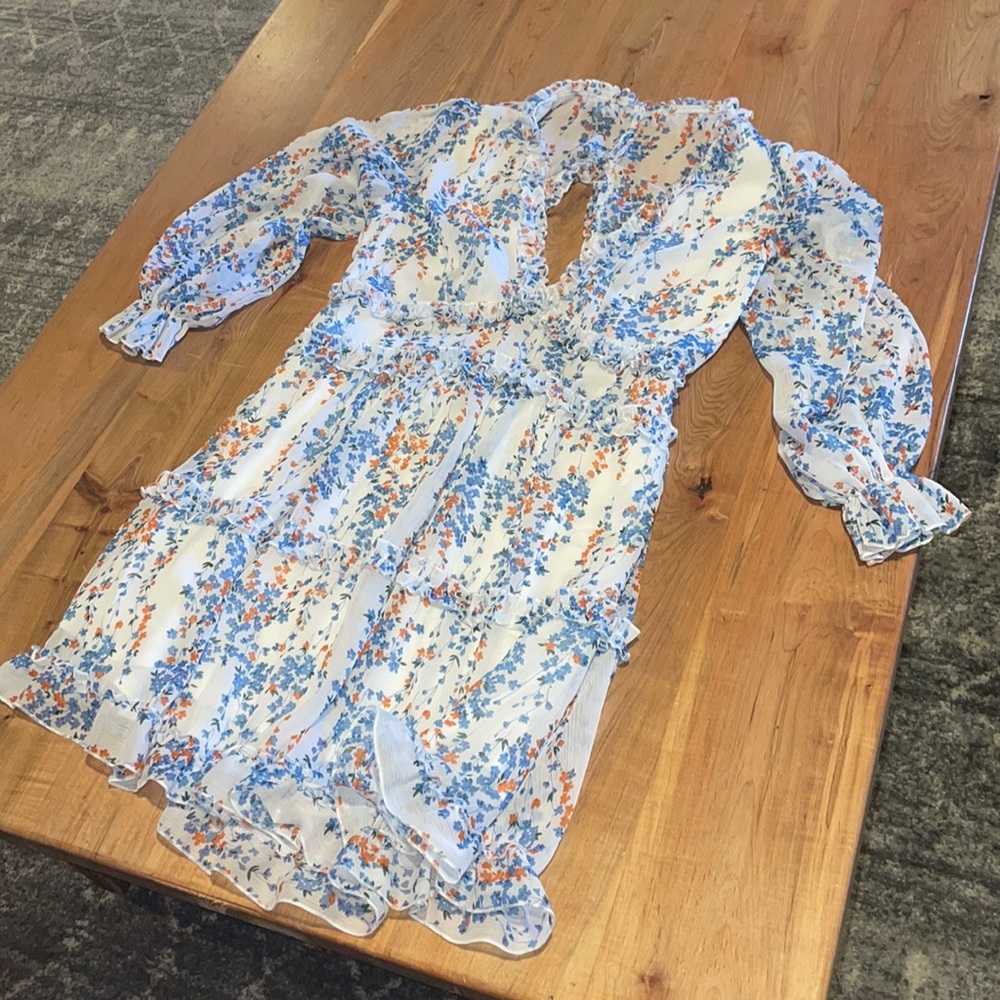 Xl worn once chiffon lightweight dress